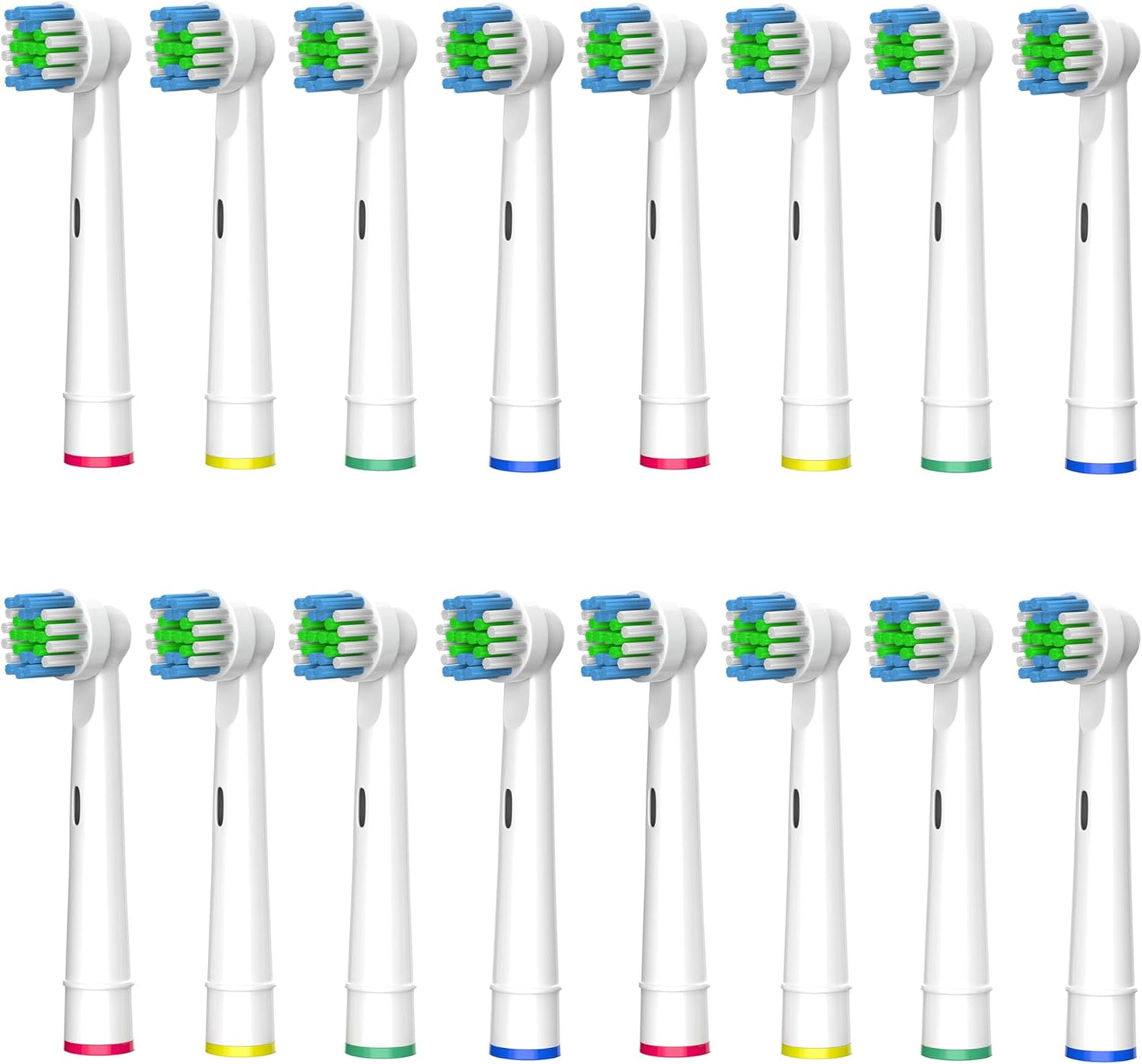 Replacement Heads Compatible with Oral B Braun Electric Toothbrush - DuPont Soft Bristles Tooth Brush for Gentle Gum Care, Pack of 16