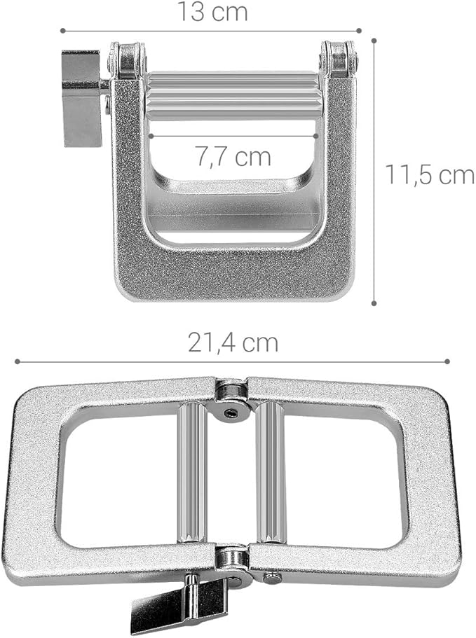 kwmobile Metal Toothpaste Tube Squeezer - Large Multifunctional Tube Wringer Roller Dispenser for Hair Color Dye, Paint Tubes, Hand Cream, Cosmetics