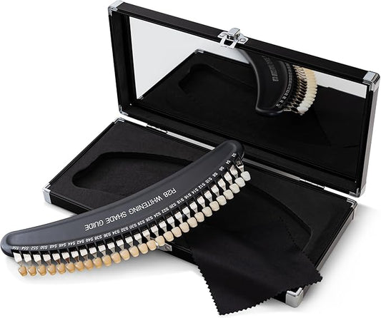 Professional 3D R-28 Dental Tooth Teeth Whitening Shade Guide for Dentist Tracking Teeth Whitening Course, Tooth Shade Guide with 28Colors