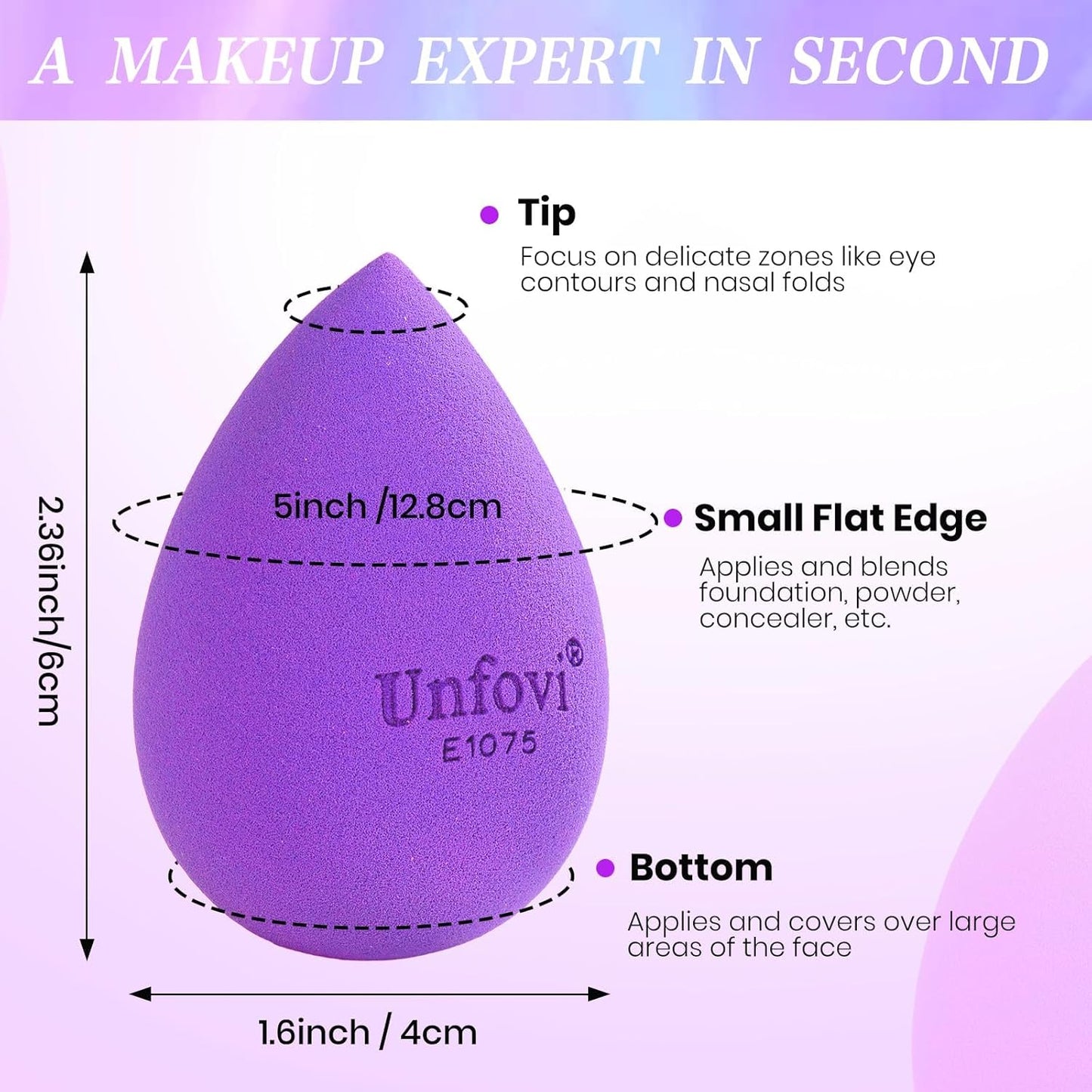 Multicolor Makeup Sponges Set, 7Pcs Ultra-soft and Latex Free Makeup Sponge for Foundation, Drop Shape Beauty Cosmetic Blender For Powder Cream and Liquid, Super Soft Wonder Cosmetic Applicator