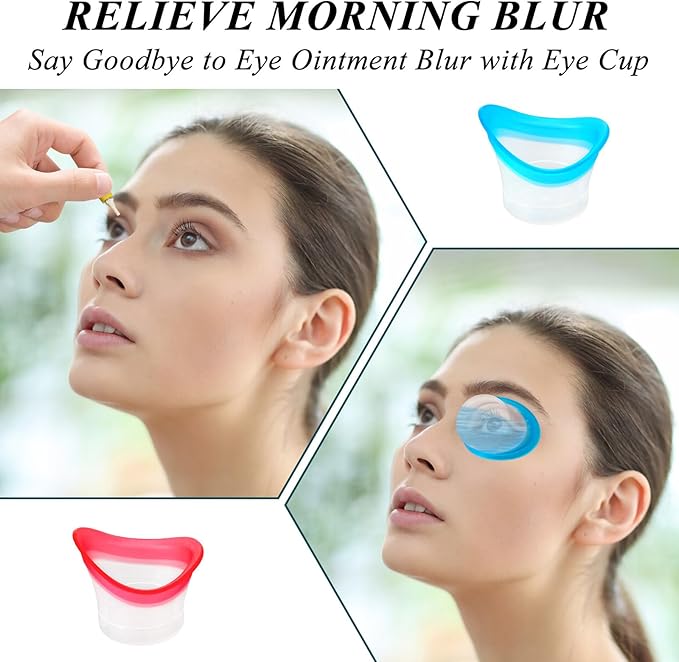 4Pcs Eye Wash Cup Eye Wash Bath Kit Silicone Eye Cleaning Cup for Eye Rinse Portable Eye Care Tool Eye Cleaner for Quick Relief Tired Eyes Cleaning Eye Dust Makeup Irritants