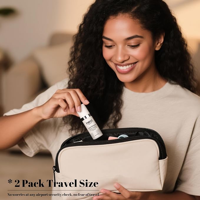 Color Changing Foundation,2 Pack Travel Size, Light Coverage, Improves Uneven Skin Tone, Lightweight & Lasting,Make up for Color Matching Foundation,Nature Finish for Warm Skin 0.42 oz