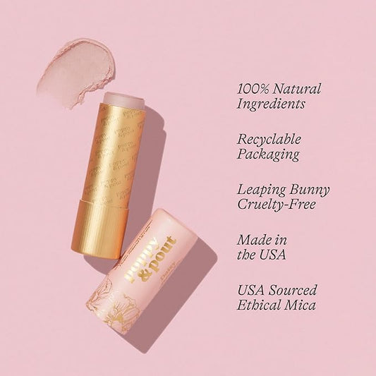 Poppy & Pout All Natural Lip Tint, Cardboard Tube, Hand-Filled, Beeswax, Vitamin E, Coconut Oil, Cruelty Free, All-Natural Shades (Daisy)