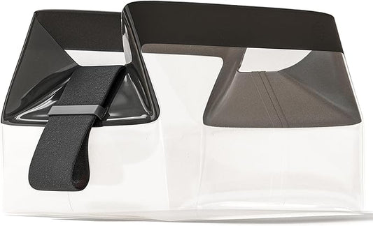 Cadence Parcel - Clear Kit with Magnetic Closure - Durable and Leak-Resistant Travel Toiletry Kit - TSA-Compliant & Modular Design - Hygiene Bag for Travel Essentials - 1 Qt - Ink