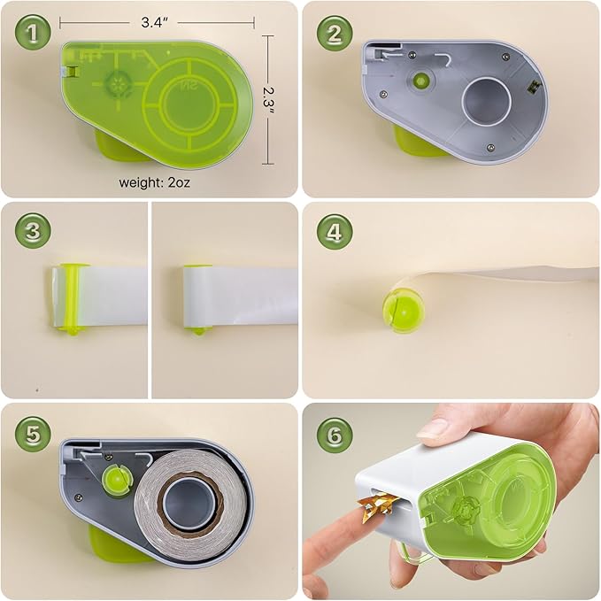 Manual Sticker Dispenser for Rolls of Stickers with 1520Pcs 1Inch Gold Star,Red Heart,Smiley Face Stickers for Kids Reward,Behavior Chart,School Classroom Student Teacher Supplies Gifts(Green)