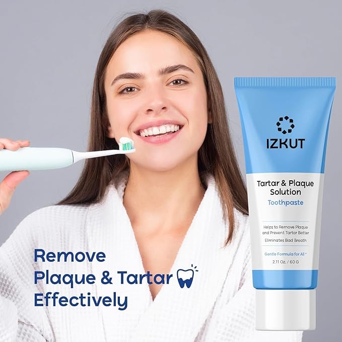 Plaque & Tartar Remover Toothpaste for Teeth: Removes Plaque & Controls Tartar Build-up – Long-Lasting Fresh Breath, Deep Cleansing, Gum-Friendly Formula, Mint, 2 Pack