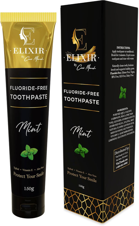 Fluoride Free Brightening Natural Toothpaste Mint Adult 5.3 oz (150g) by Cocó March