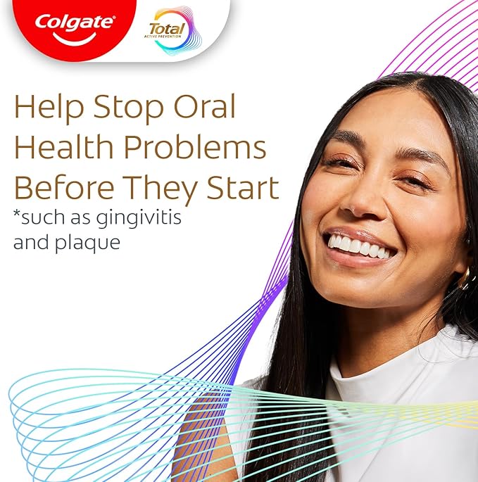 Colgate Total Pro-Shield Alcohol Free Mouthwash, Antibacterial Formula, Peppermint - 500 mL, 16.9 fluid ounce (6 Pack)