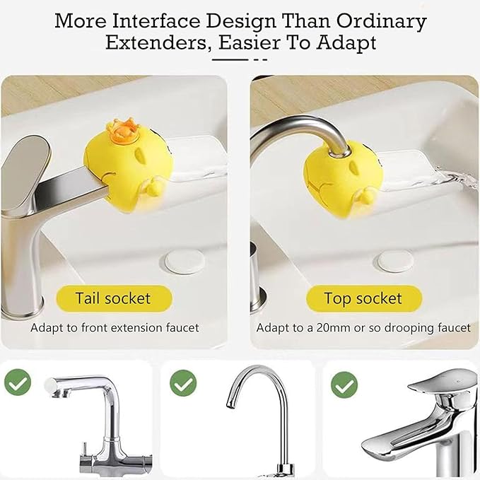 Faucet Handle Extender Set - Faucet Extender for Toddlers Faucet Handle Extender for Toddlers Faucet Extender for Kids-Yellow