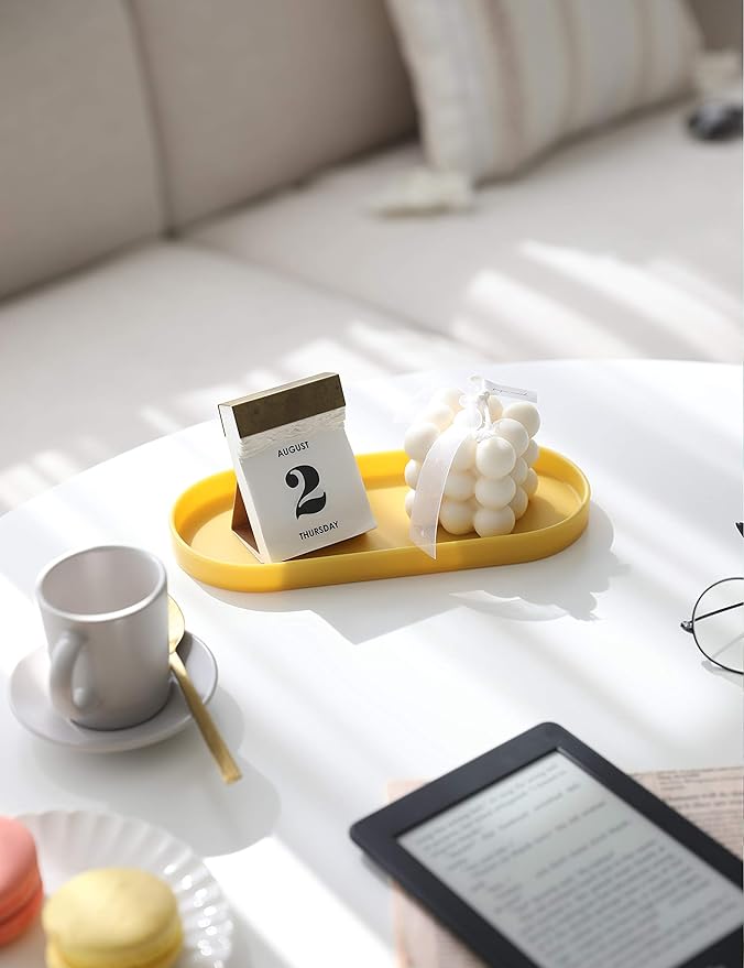 Lazy K Silicone Tray - Small Vanity Tray Organizer - Spoon Rest Holder - Multi-Purpose Modern Kitchen Sink, Bathroom, Counter Organizer (Forest Green)