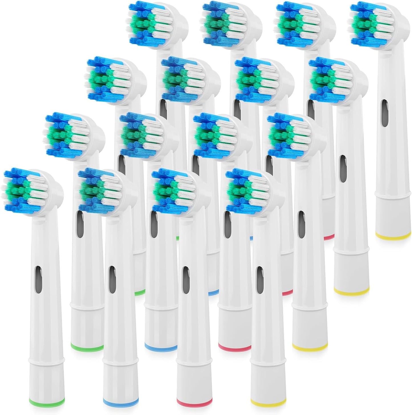 16 Pack Replacement Heads Compatible with Oral B Braun Electric Toothbrush Pro 1000/9000/ 5000/3000/8000