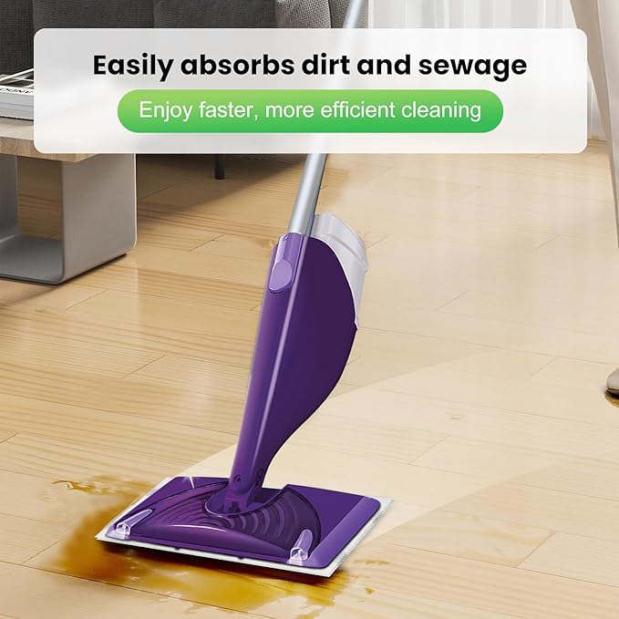 42 Count Disposable for Swiffer Wet Pads Refill Replacement for Swiffer WetJet Spray Mop, Extra Strong Dirt Locking and Water Absorbent, Powerful Stain Removal