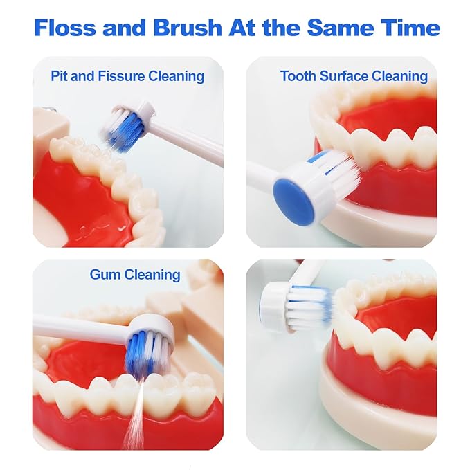 Replacement Tips Compatible with Waterpik Water Flosser, Storage Case and 9 Tips, Compatible with Waterpik Aquarius Water Flosser, WP-660, WP-580, WF-20, CC-04, WP-662, WP-667CD, WF-13, WF-12