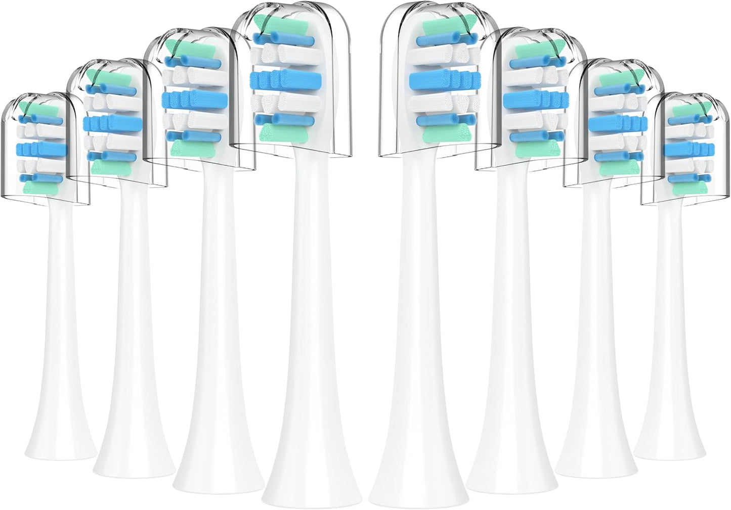 Electric Toothbrush Heads for Philips Sonicare Replacement Heads C1,C2,4100, Replacement Brush Head Compatible with Phillips Sonicare Electric Toothbrushes C2,C1, for Philips Sonic Care Brush,8 Pcs