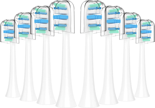 Electric Toothbrush Heads for Philips Sonicare Replacement Heads C1,C2,4100, Replacement Brush Head Compatible with Phillips Sonicare Electric Toothbrushes C2,C1, for Philips Sonic Care Brush,8 Pcs