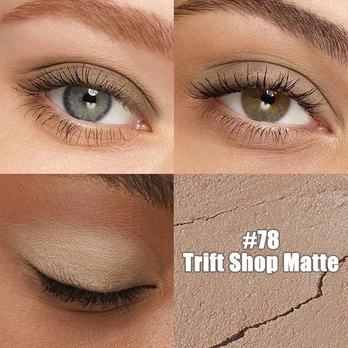 evpct Nude Matte Cream Eye Shadow Sticks Brightener Pencils for Women, Nude Silky Eyeshadow Applicator Stick Pen Waterproof Long Lasting, Blendable Crease-Proof Stick Eyeshadow Matte Eye Makeup 78