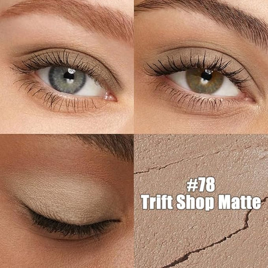 evpct Nude Matte Cream Eye Shadow Sticks Brightener Pencils for Women, Nude Silky Eyeshadow Applicator Stick Pen Waterproof Long Lasting, Blendable Crease-Proof Stick Eyeshadow Matte Eye Makeup 78