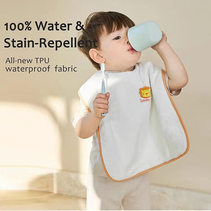 Bibs,Extra large bibs for Toddlers, Towel Bibs,Waterproof and super absorbent.