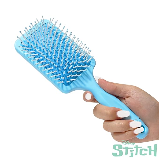LUV HER Lilo & Stitch Kids' Detangling Confetti Hair Brush - with Stitch & Angel, Gentle on Wet & Dry Hair - Ideal for Kids Ages 3+ - Makes Hair Care Enjoyable and Simple