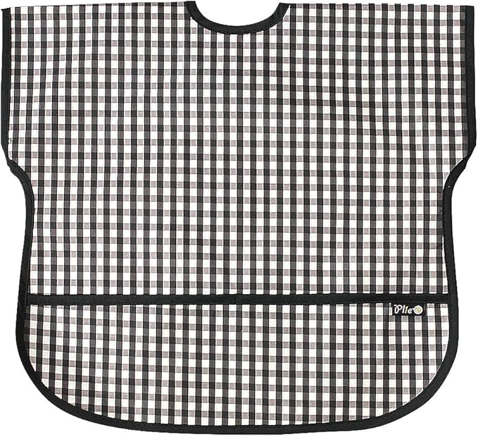 Short Sleeve Waterproof Bib for Toddlers – Easy Clean Feeding Apron for Mealtime, Daycare, Self-Feeding, Lightweight