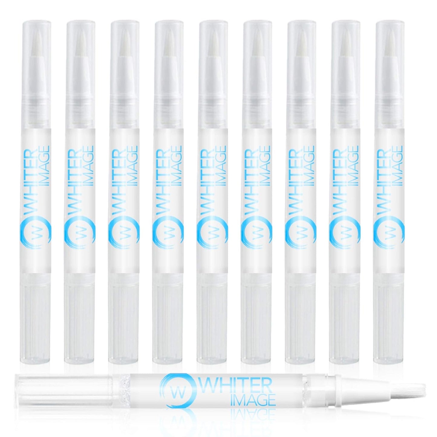 Mini Togo Teeth Whitening Pen 10 Pack, Erases Teeth Stains and Strengthens Enamel, Restorative Serum Gel That Reverses Enamel Damage from Bleaching On The Go for Up to 150 Applications