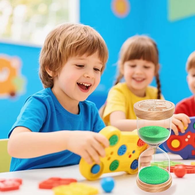 30 Minute Sand Timer Hourglass, Beech Wood Hourglass Sand Clock, Small Wooden 30 Min Hour Glass, Sandglass, Reloj De Arena, Classroom, Game, Kitchen, Home, Office, Decorative