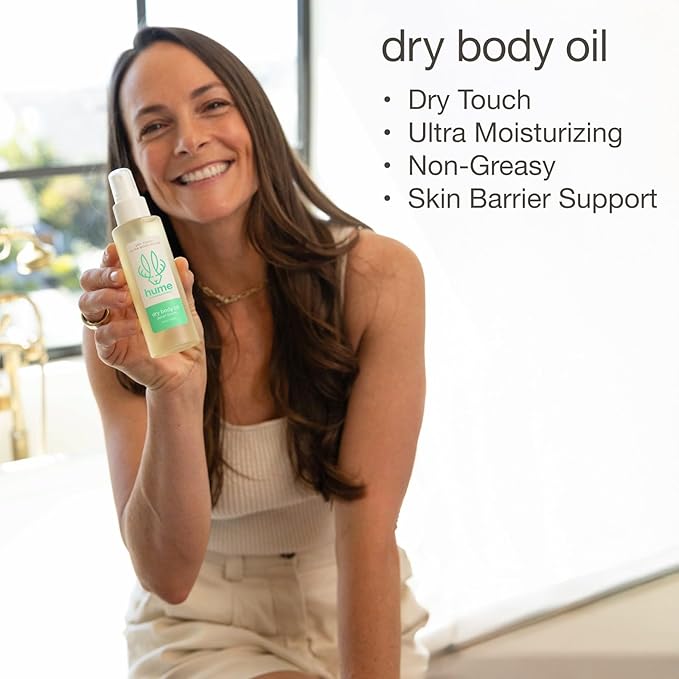 HUME SUPERNATURAL Dry Body Oil Spray - Moisturizing Oil for Dry Skin, After Shower Body Oils for Women and Men, Dry Oil Body Spray, Nourishing, Hydration, Glow, Desert Bloom, 2-Pack