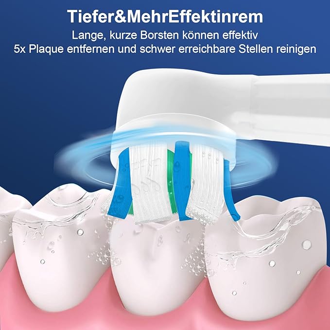 IO Replacement Heads Compatible with Oral b IO 2/3/4/5/6/7/8/9/10 Series Electric Toothbrush, Brush Heads Refills Compatible with Oral B IO for Teeth Clean (6 White)