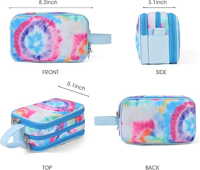 Cute Kids Toiletry Bag for Girls, Toddler Travel Makeup Bag Cosmetic Bag for Toddler Girls Gift