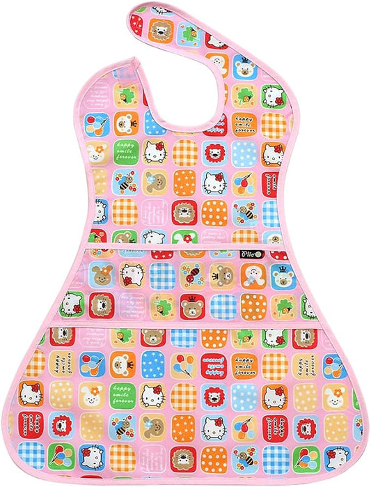 Long Sleeve Waterproof Bib for Toddlers – Soft Feeding Smock for Baby Mealtime, Self-Feeding,BPA-Free, Easy Clean