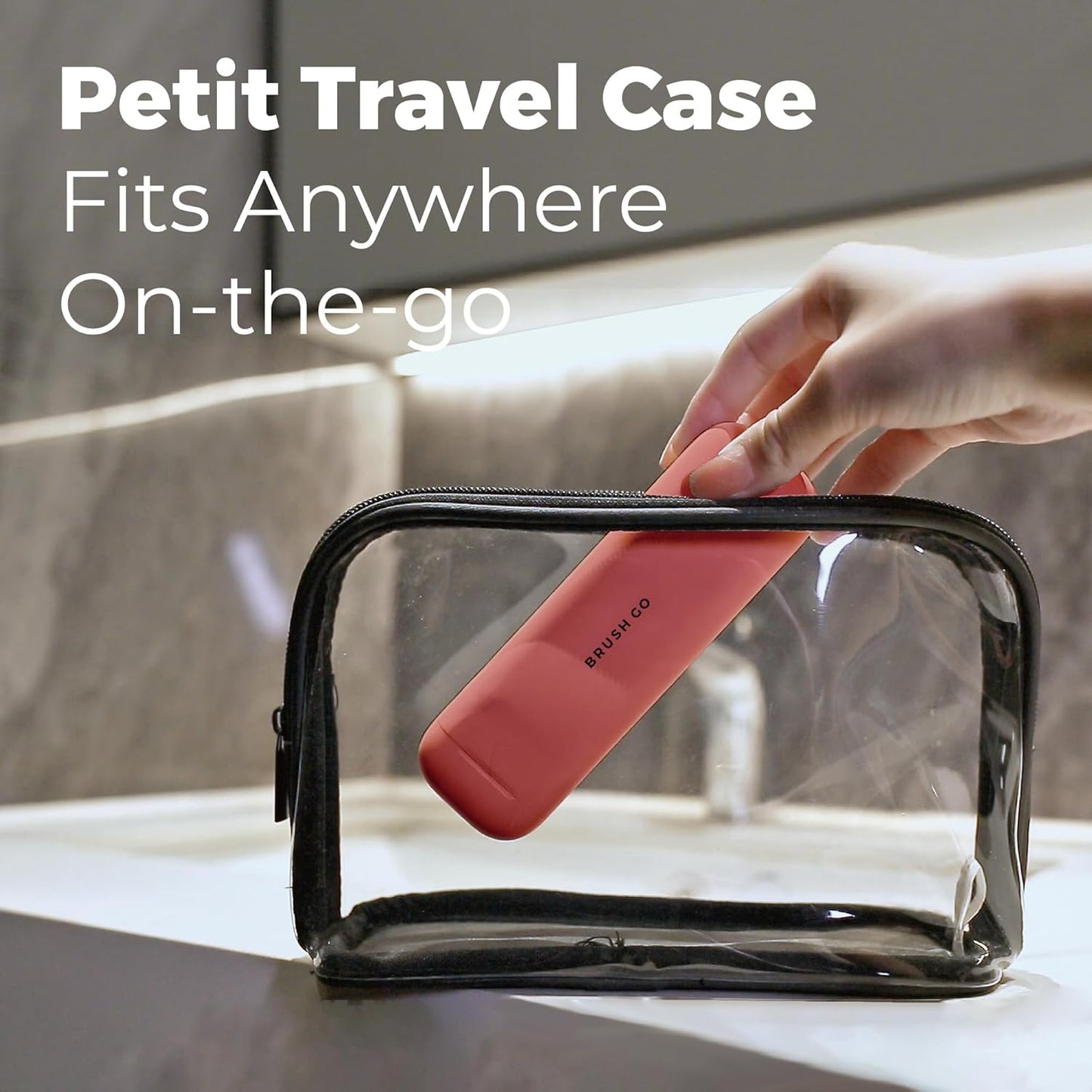 MIPOW Slim Pro i4 Electric Toothbrush Rechargeable Smart Ultra Sonic 3 Modes Magnetic Travel Case &Ceramic Dock, 60Day Long Battery Soft Bristles 2Heads IPX7 Waterproof,Color-(Pink)