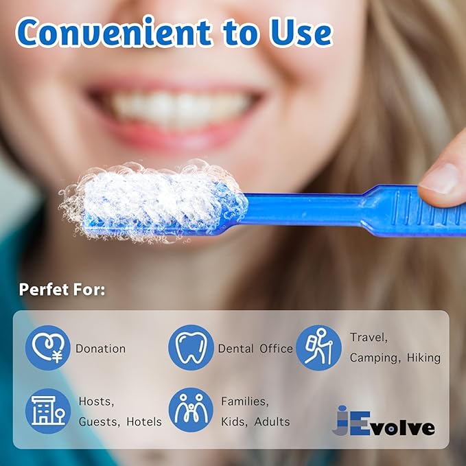 200 PCs Disposable Prepasted Toothbrush Convenient Travel Toothbrushes, Portable Oral Care, On-The-Go Cleaning, Easy Use, Travel Essentials, Eco-Friendly Toothbrushes