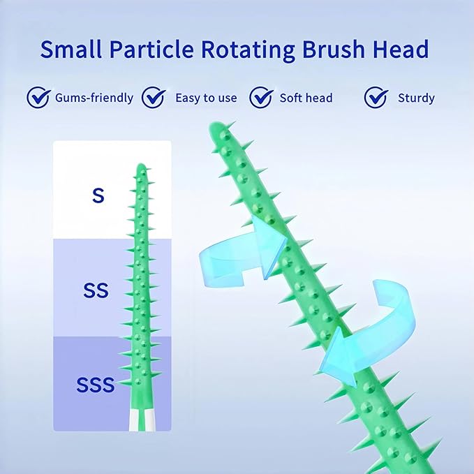 200 Pack Dental Picks,Soft Silicone interdental Brushes Braces Brush,Disposable Teeth Cleaning Tools Dental Floss Picks,Mix Colors