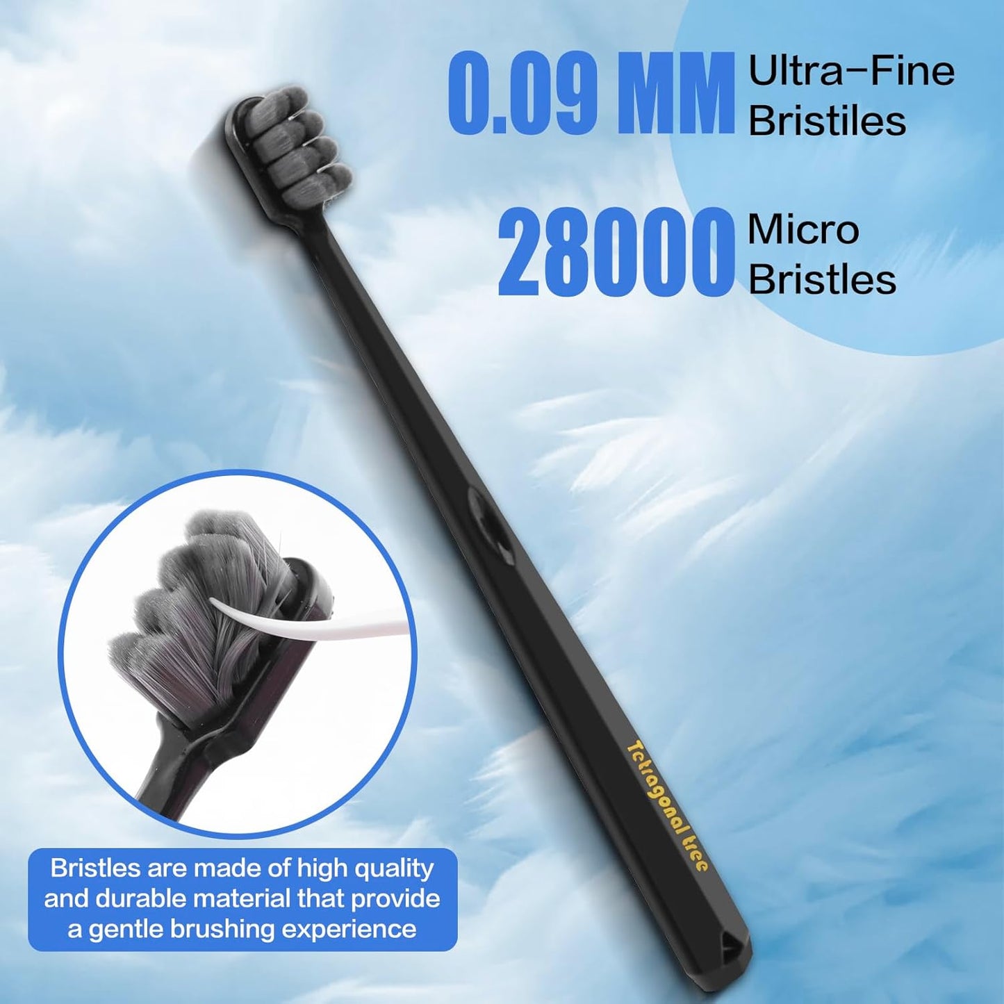 Extra Soft Toothbrushes for Adults - Extra Soft Toothbrush Pack for Sensitive Gums Ultra Soft Gum Toothbrush Designed for Gum Bleeding and Irritation 6 Pack Individually Wrapped Dentist Recommended