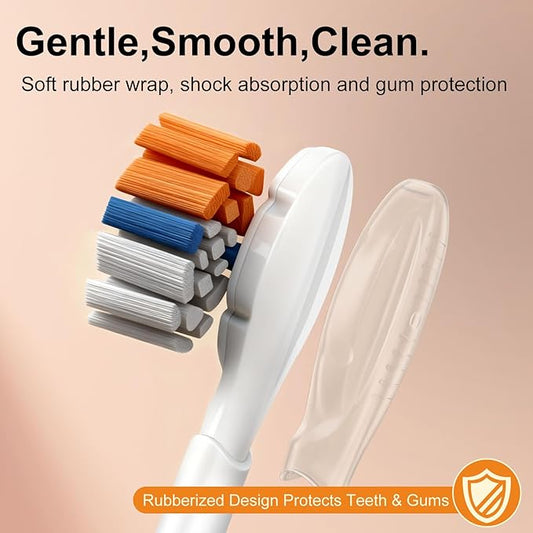 Replacement Toothbrush Heads for Philips Sonicare Toothbrush Heads, Compatible with Philips Click-on Toothbrushes, Soft Dupont Bristles, Sensitive Gum Care, 8 Pack