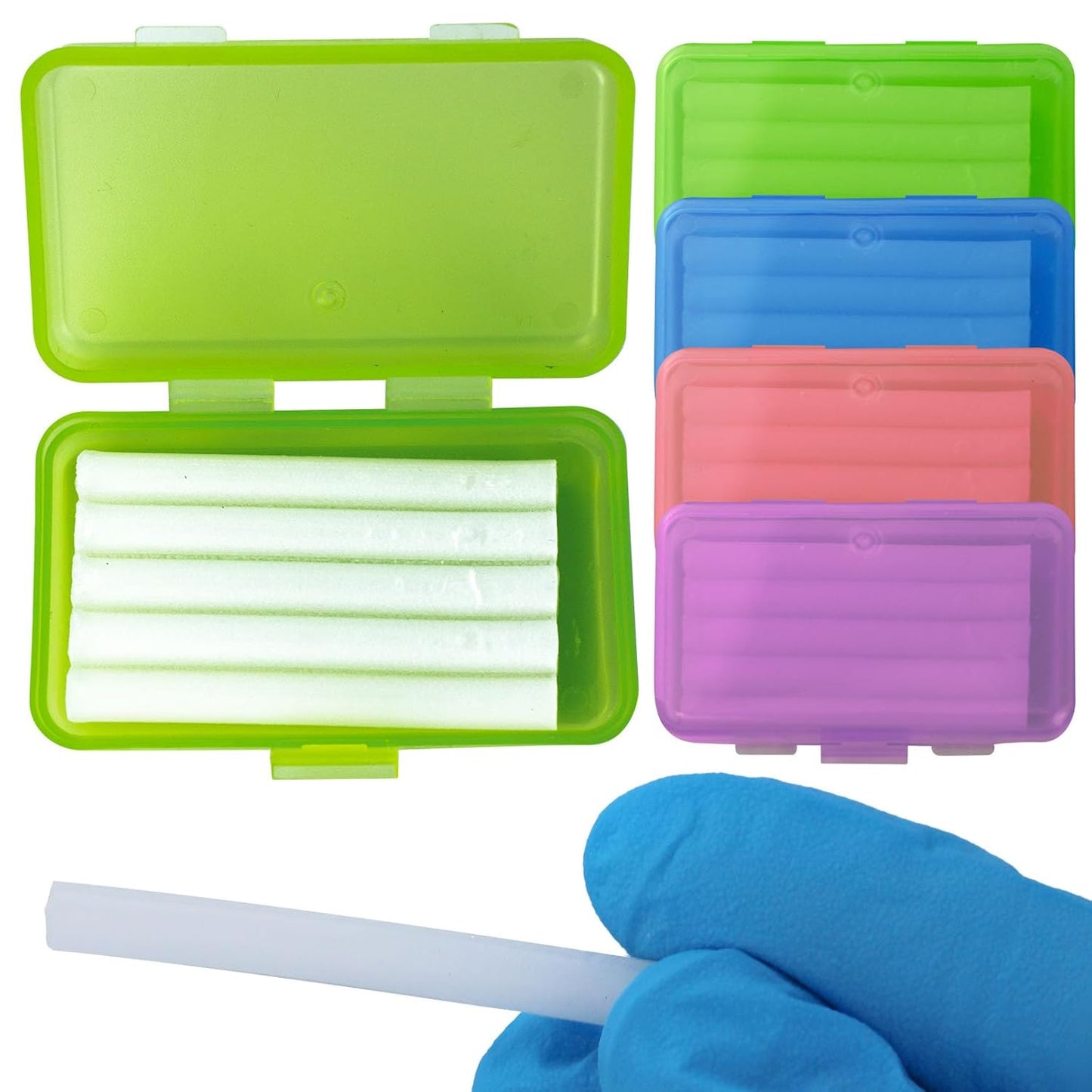 Dental Grade Orthodontic Wax for Braces & Aligners by VASTMED | Braces Wax for Teeth with Colorful Storage Cases | Food Grade Ortho Brace Wax (Multi-Color, 60PCs)