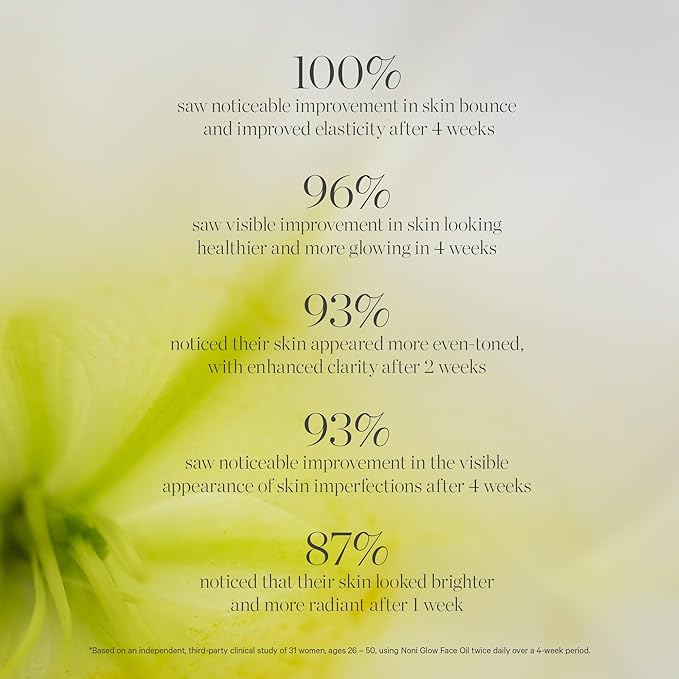 KORA Organics Noni Glow Hydrating Face Oil with Antioxidants, Nourish & Illuminate, Certified Organic, Cruelty Free, 0.34 fl oz