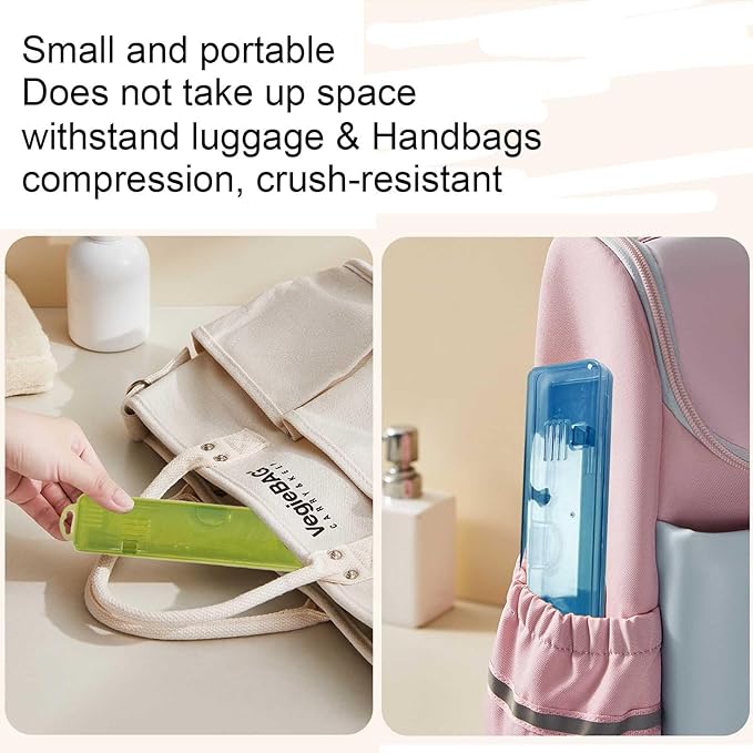2 Packs Toothbrush Travel Case, Breathable Toothbrush Travel Holders, Compact Portable Toothbrush Holder for Travel, Vacation, Camping, Gym, Business Trips, Office