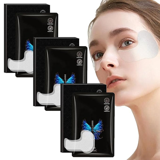 3 Box Face Nutrition Wrinkle Removal Lift Sticker - Microcrystalline Nasolabial Folds Removal Mask Laugh Line Lifting Mask Nasolabial Fold Stickers Facial Wrinkle Patches (Eye Care)