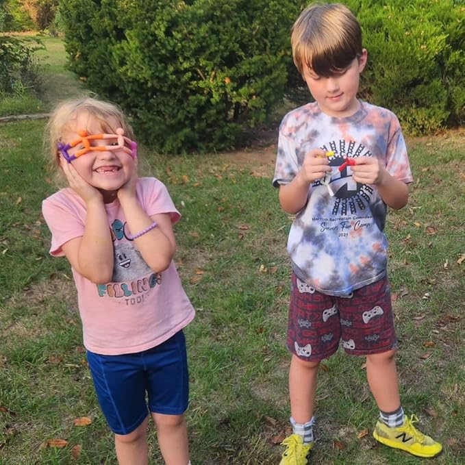 MAGMEN Magnetic Fidget Toys Travel Entertainment for Kids Ages 3+ | STEM Sensory Toys for Airplane, Car Trips & Quiet Play. 40-Piece Mixed Combination