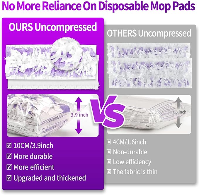 25 Count Disposable Pads for Swiffer Power Mop,Replacement for Swiffer Mopping Pads Refills Compatible with Swiffer Power Mop Pads,Multi-Surface Safe on All Finished Floors Cleaning