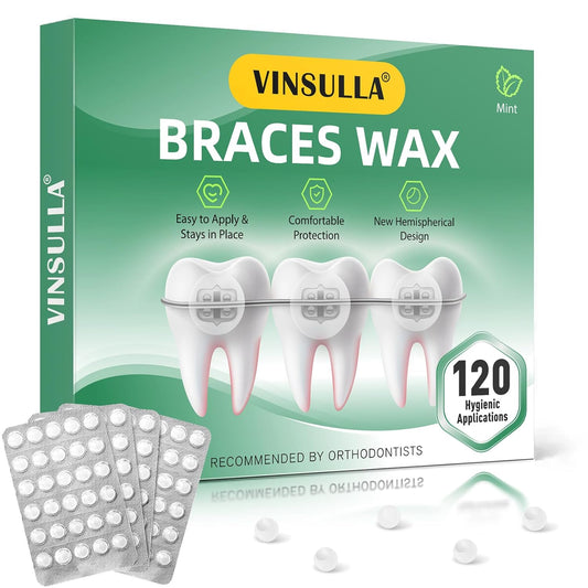 Orthodontic Wax for Braces Wax 120 Individual Hygienic Packaging Dental Wax Dots Mint
