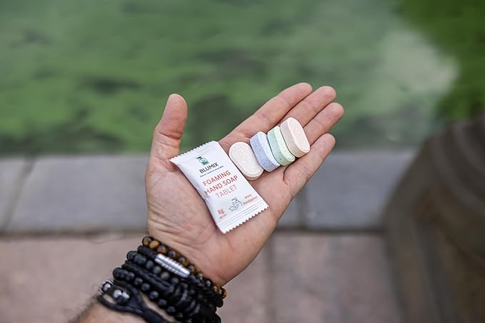 Foaming Hand Soap Tablet Refill – 6 Pack | Eucalyptus Scent | Eco-Friendly, Plant-Based, Plastic-Free, Non-Toxic, Just-Add-Water Refill Tablets for Zero Waste Hand Washing