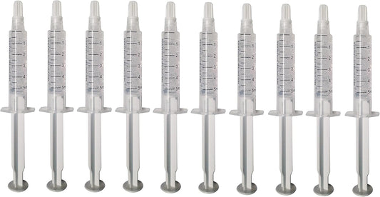 Bright White Smile 35% Teeth Whitening Gel Refills 10 Pack Bleaching Gel, No Sensitive Teeth Whitener, Great for Sensitive Tooth Whitening, Works with Teeth Whitening LED Light and Trays (10 X 5ML)