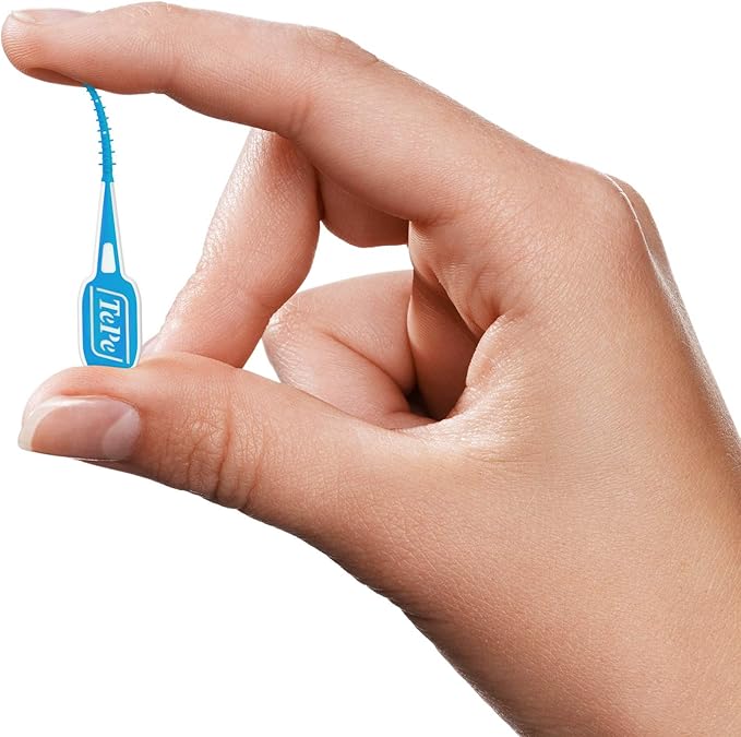 TEPE Dental Floss Picks, Tooth Picks Flossers, Floss Sticks, EasyPicks M/L, Blue, 36 Pk