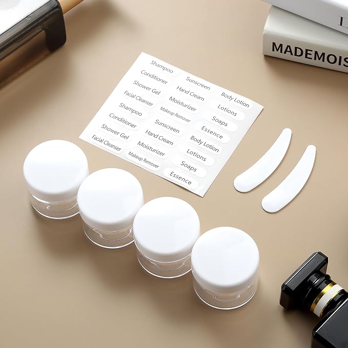 16 Pack Travel Bottles for Toiletries, 6oz Silicone, Leak Proof, Reusable, Oval, Perfect for Travel, Vacation, Plane Trip, Camp