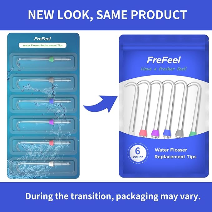 Replacement Heads for Waterpik, Replacement Picks for Water Pik Water Flosser (6 Implant Denture Tips)