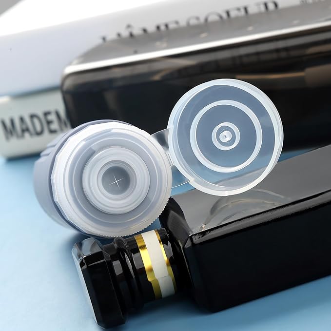 16 Pack Travel Bottles for Toiletries, Oversize 6oz Silicone Travel Containers, Leak Proof Refillable Liquid Shampoo And Conditioner Travel Essentials