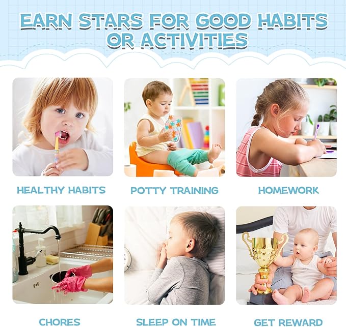 Magnetic Reward Jar, Classroom Reward Jar for Kids, Personalized Stars Reward Jar for Students Kids Behavior, Magnetic Reward Chart for Classroom Board Home