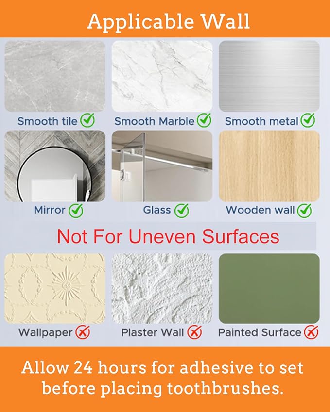 Toothbrush Holders for Bathroom, WONICO Toothbrush Sanitizer Holder, Tooth Brush Wall-Mounted Cleaner Organizer with Auto-Inductive Cover, Air Drying Fits Most Electric, Manual and Kids’ Toothbrushes